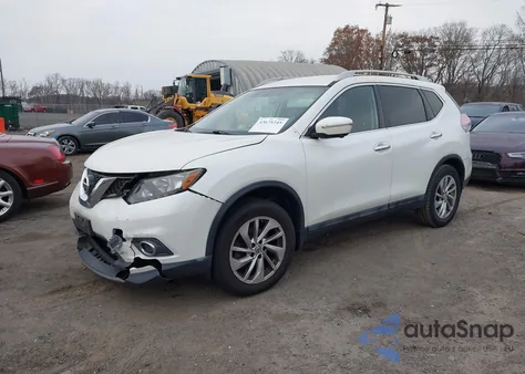 2015 Nissan Rogue Sl из США, поврежденный, VIN 5N1AT2MV6FC763205
